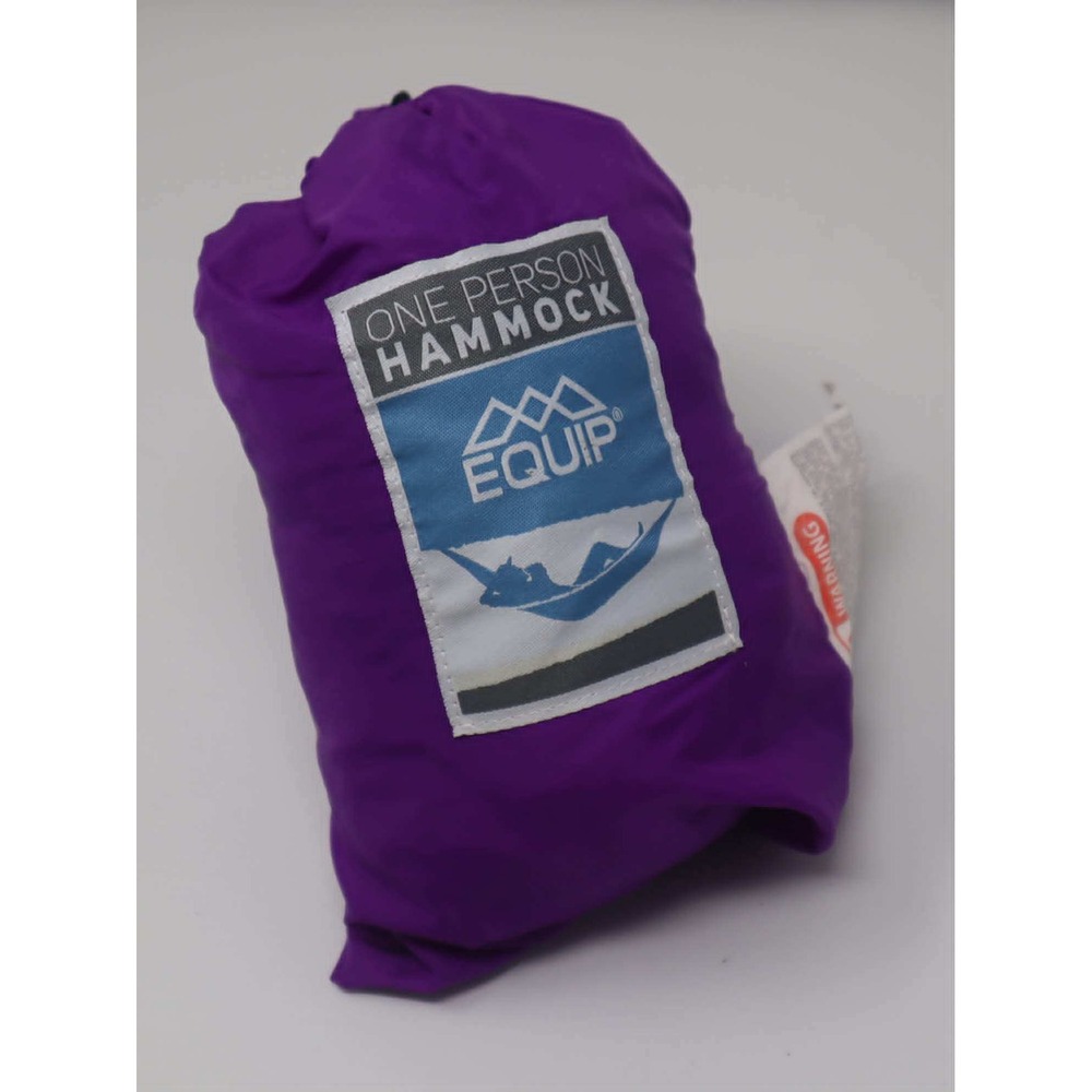 Purple One Person Hammock Equip Lightweight Portable Travel Camping Nomad Hiking